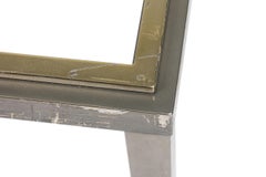 Italian Mid-Century Romeo Rega Brass and Steel Low Table Base
