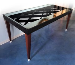 Tavolo da pranzo allungabile italiano di metà secolo attribuito a Paolo Buffa, anni '50