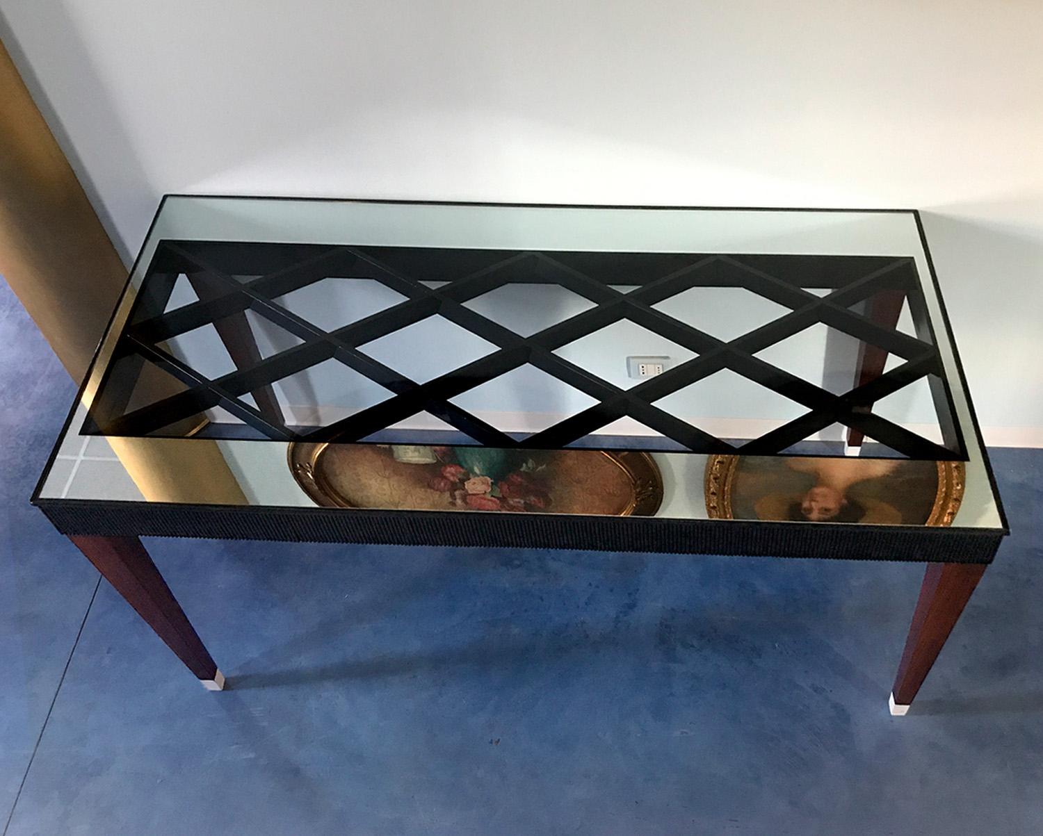 Mid-Century Modern Italian Mid-Century Extensible Dining Table attributed to Paolo Buffa, 1950s For Sale