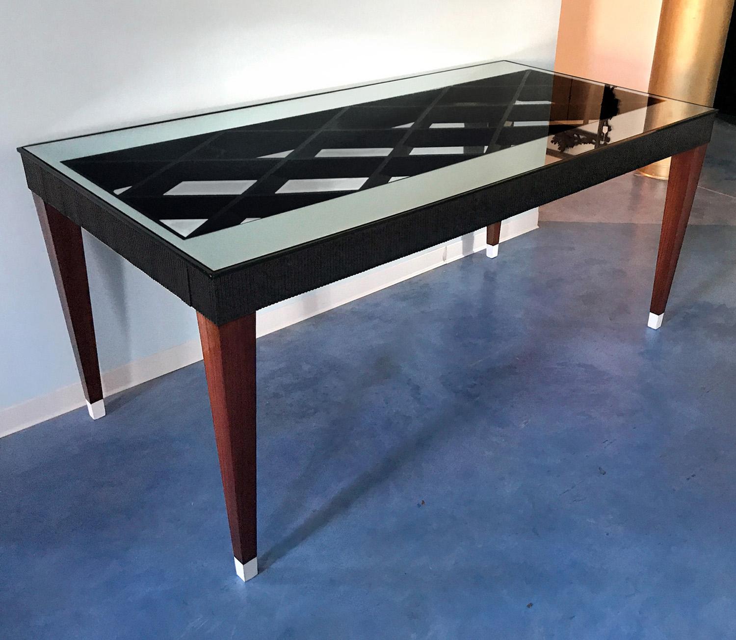 Italian Mid-Century Extensible Dining Table attributed to Paolo Buffa, 1950s In Good Condition For Sale In Traversetolo, IT