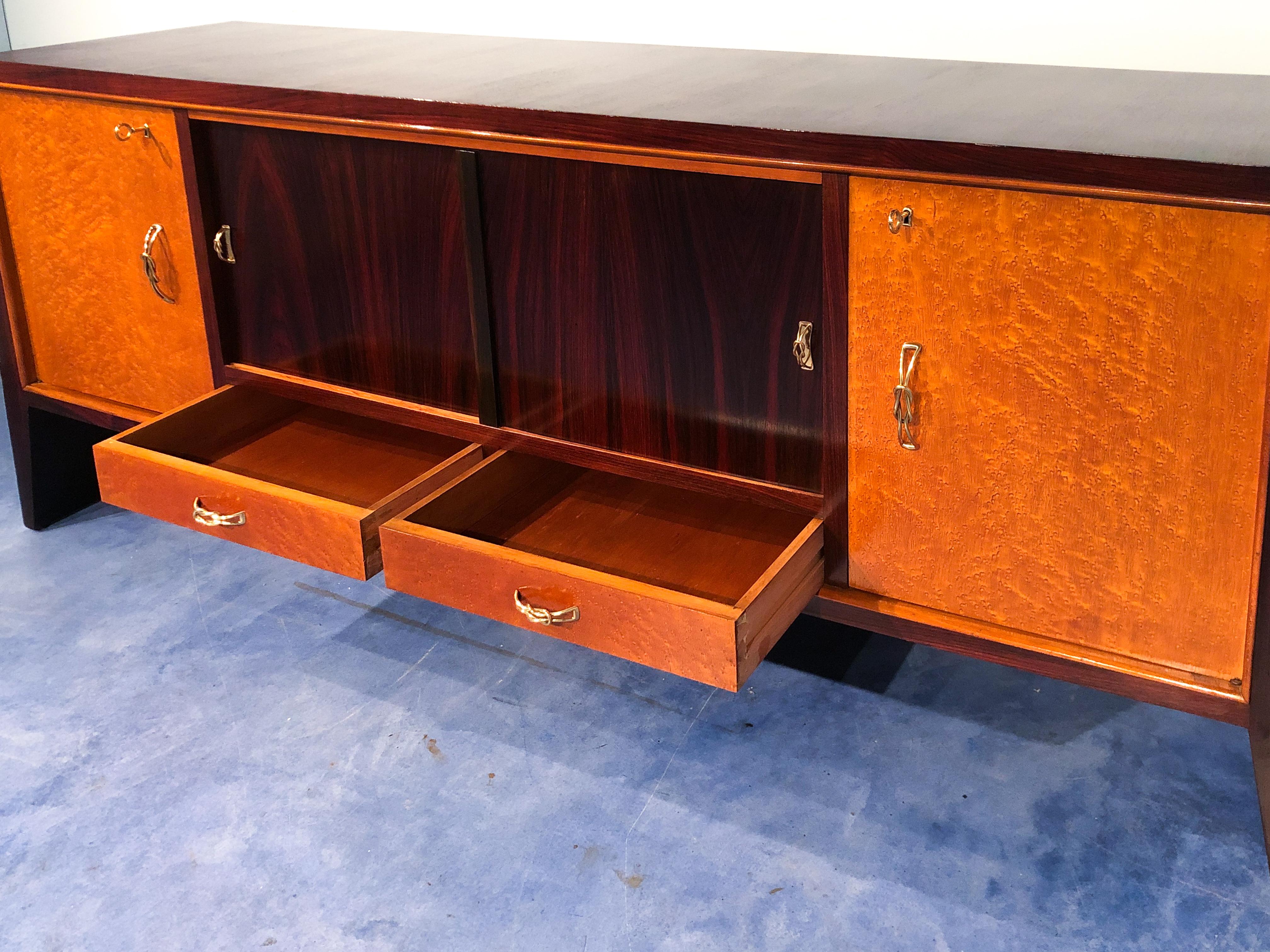 Italian Mid-Century  Sideboard Attributed to Guglielmo Ulrich, 1950s For Sale 5