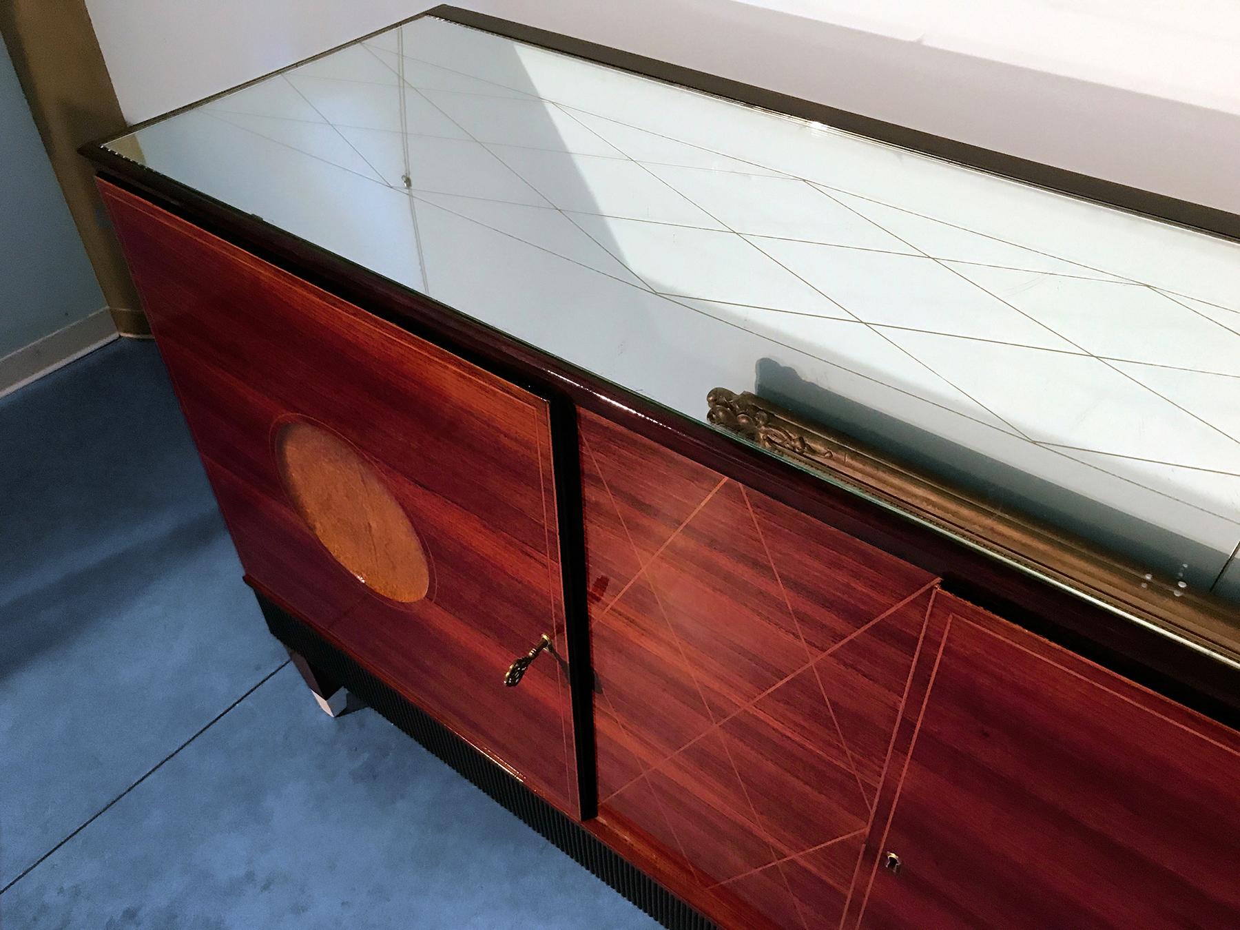 Mid-Century Modern Italian Midcentury Rosewood Sideboard attributed to Paolo Buffa, 1950s