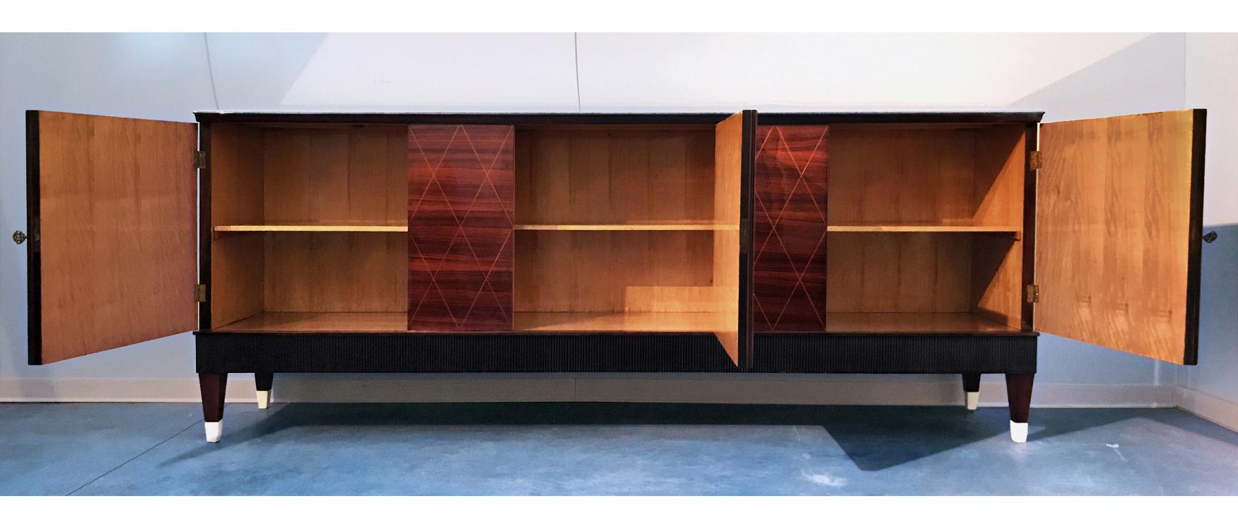 Italian Midcentury Rosewood Sideboard attributed to Paolo Buffa, 1950s 1