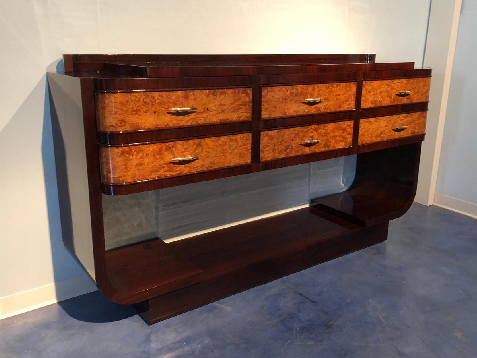 Mid-20th Century Italian Midcentury Rosewood Sideboard Consolle, 1950