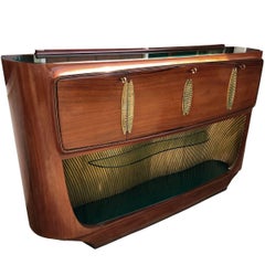 Italian Mid-Century Rosewood Sideboard or Bar Cabinet by Vittorio Dassi, 1950s
