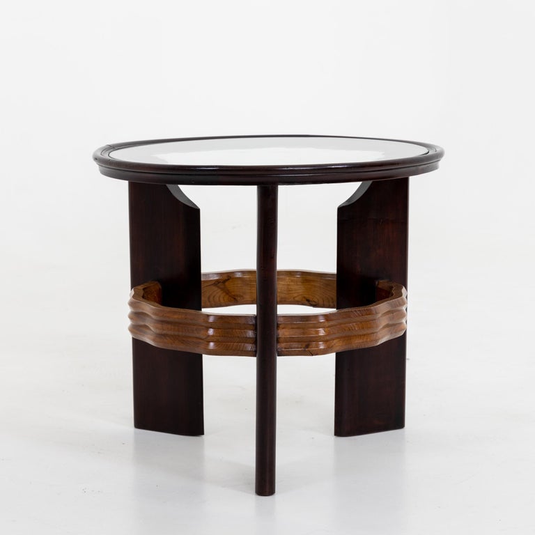 Italian Mid Century Round Side Table at 1stDibs