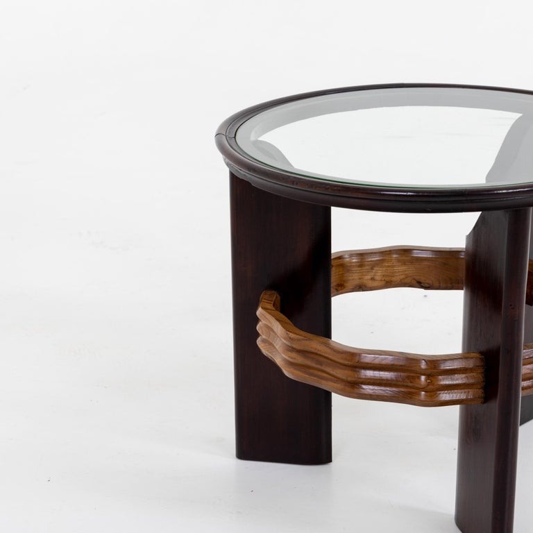 Italian Mid Century Round Side Table at 1stDibs