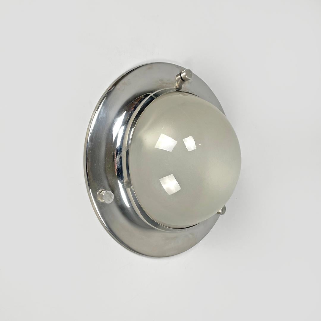 Mid-20th Century Italian mid-century round wall lamp LSP6 Tommy by Caccia Dominioni Azucena 1960s