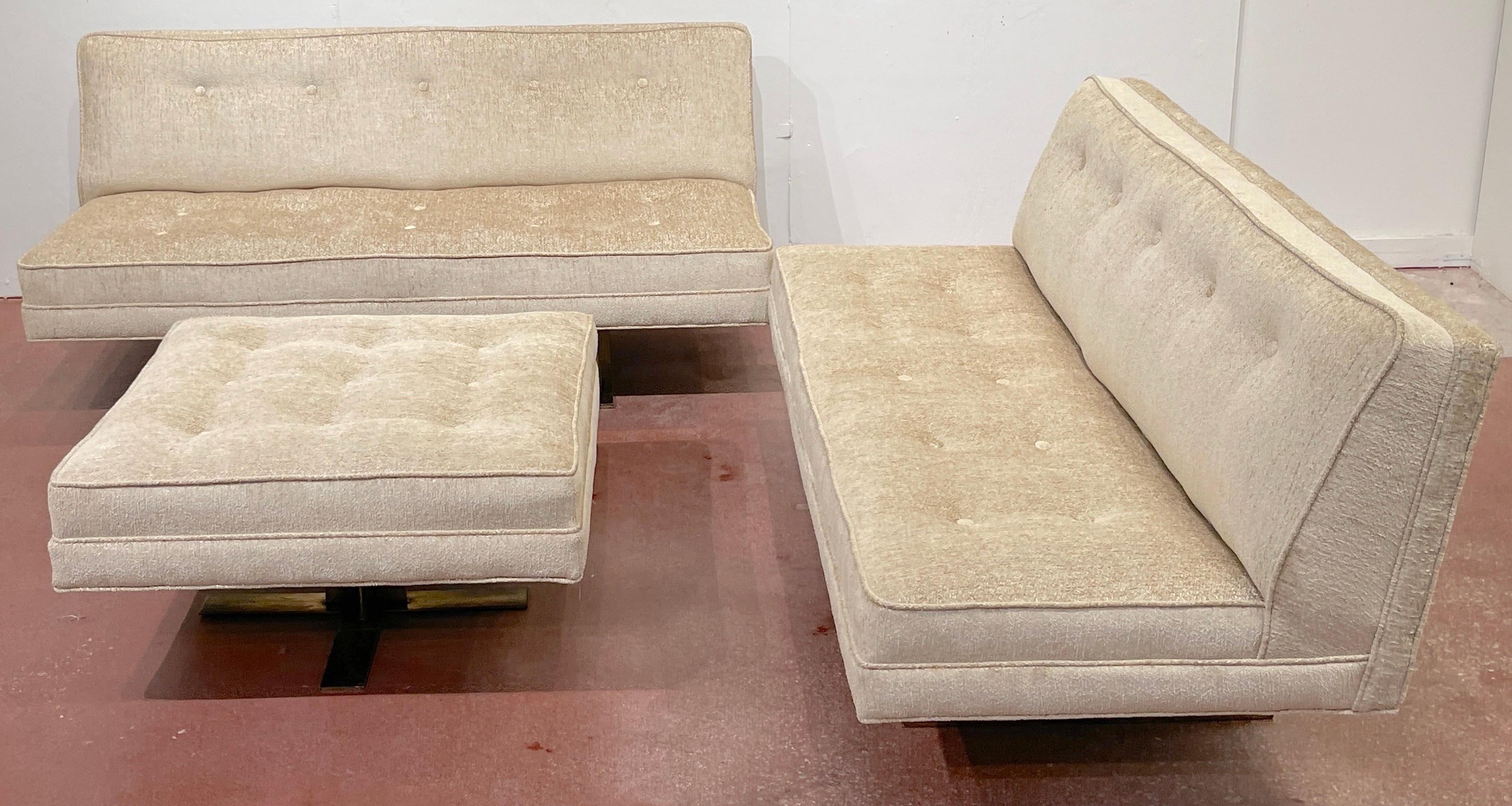 20th Century Italian Mid- Century Sculptural Bronze 'Floating' Sectional Set For Sale