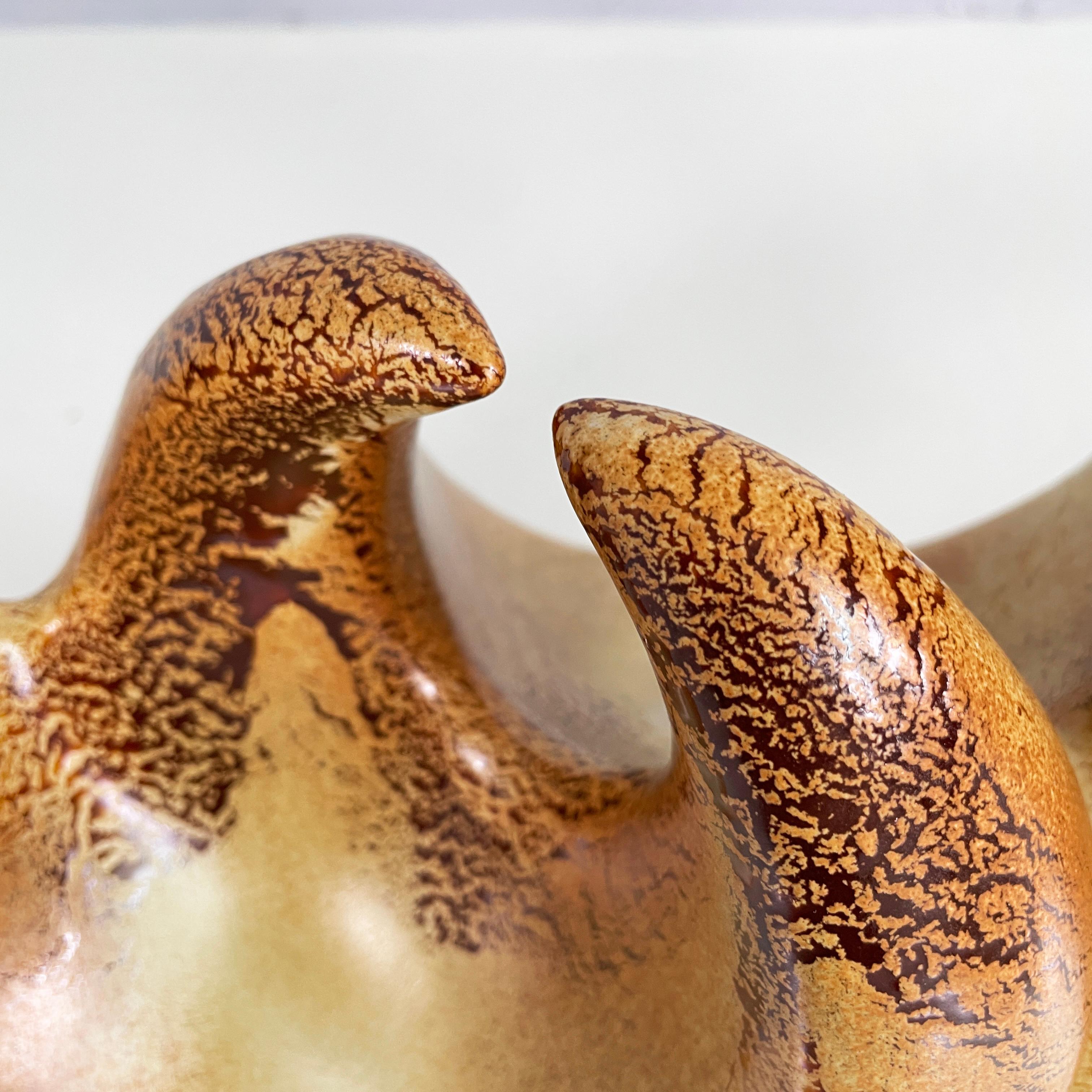 Italian mid-century Sculptural ceramic vase by Roberto Rigon, 1960s 2