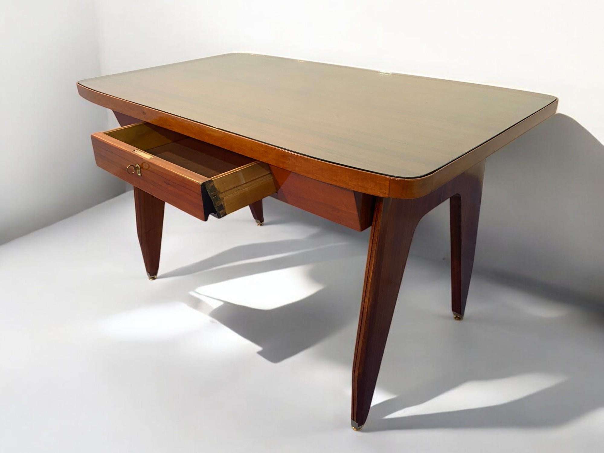 Tavolo da scrivania scultoreo italiano del Mid Century disegnato da Vittorio Dassi negli anni '50 in vendita 6
