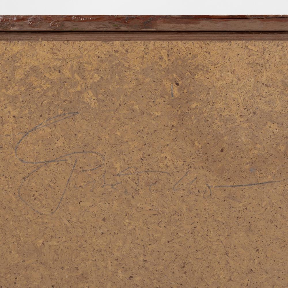 Pannello da parete in pietra arenaria scultoreo-figurativo della metà del secolo firmato 1950 in vendita 9