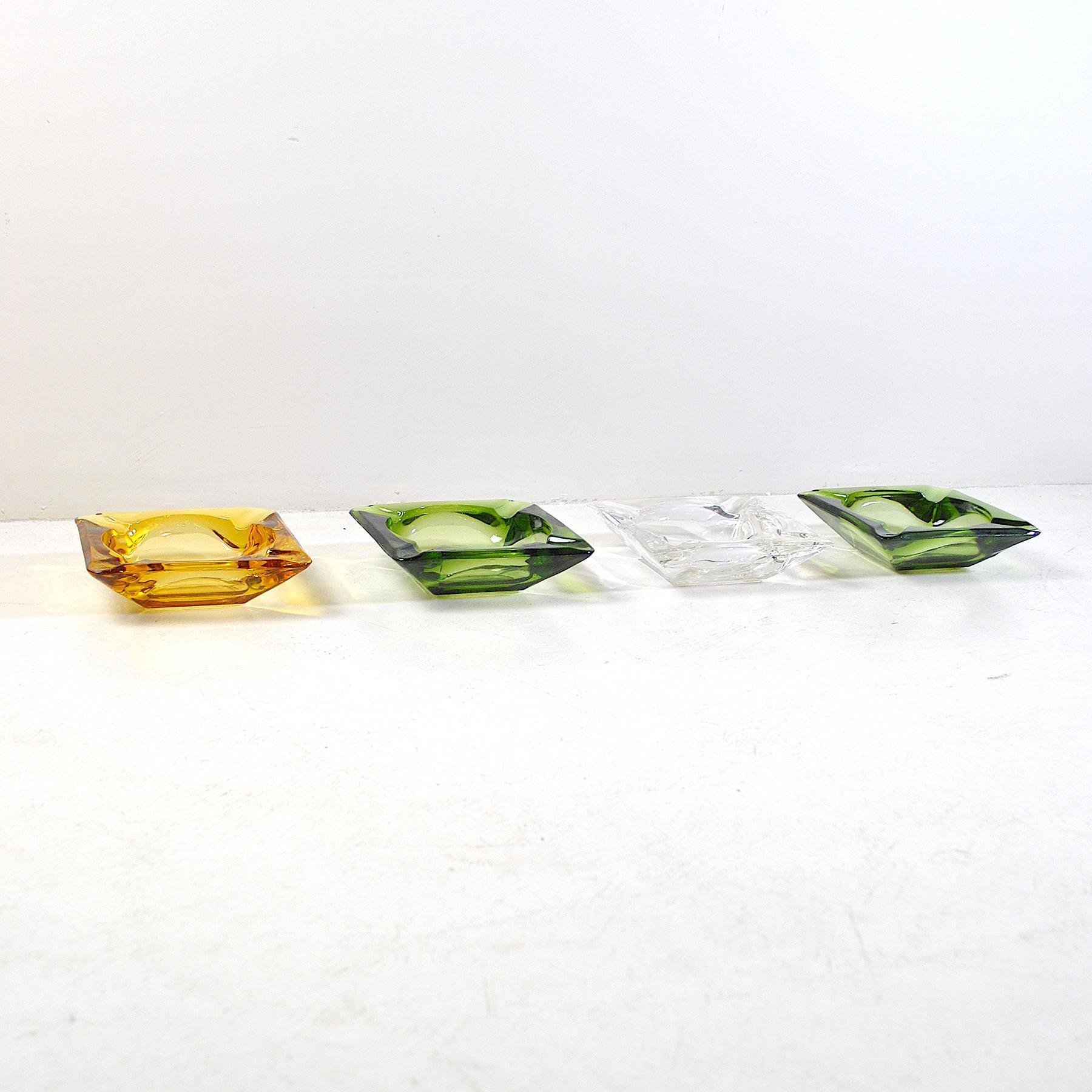 Mid-20th Century Italian Midcentury Set of 4 Ashtray For Sale