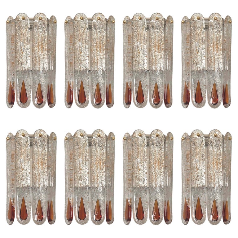 Mazzega Wall Sconces, 1970s, offered by Sacramento Anticuaria