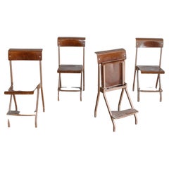Italian Mid Century Set of Four Chairs