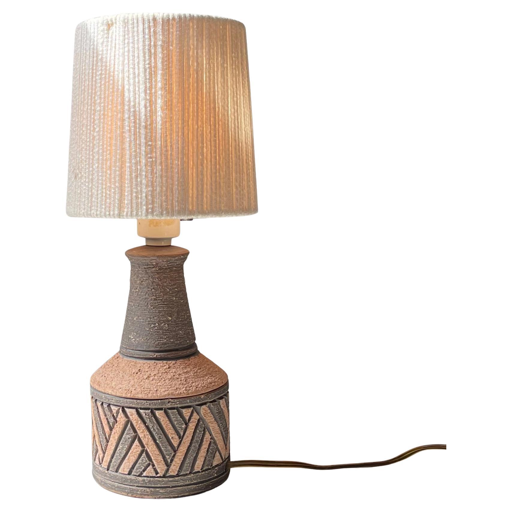 Lampada da tavolo Sgraffito di Fratelli Fanciullacci, w. Paralume in lana in vendita