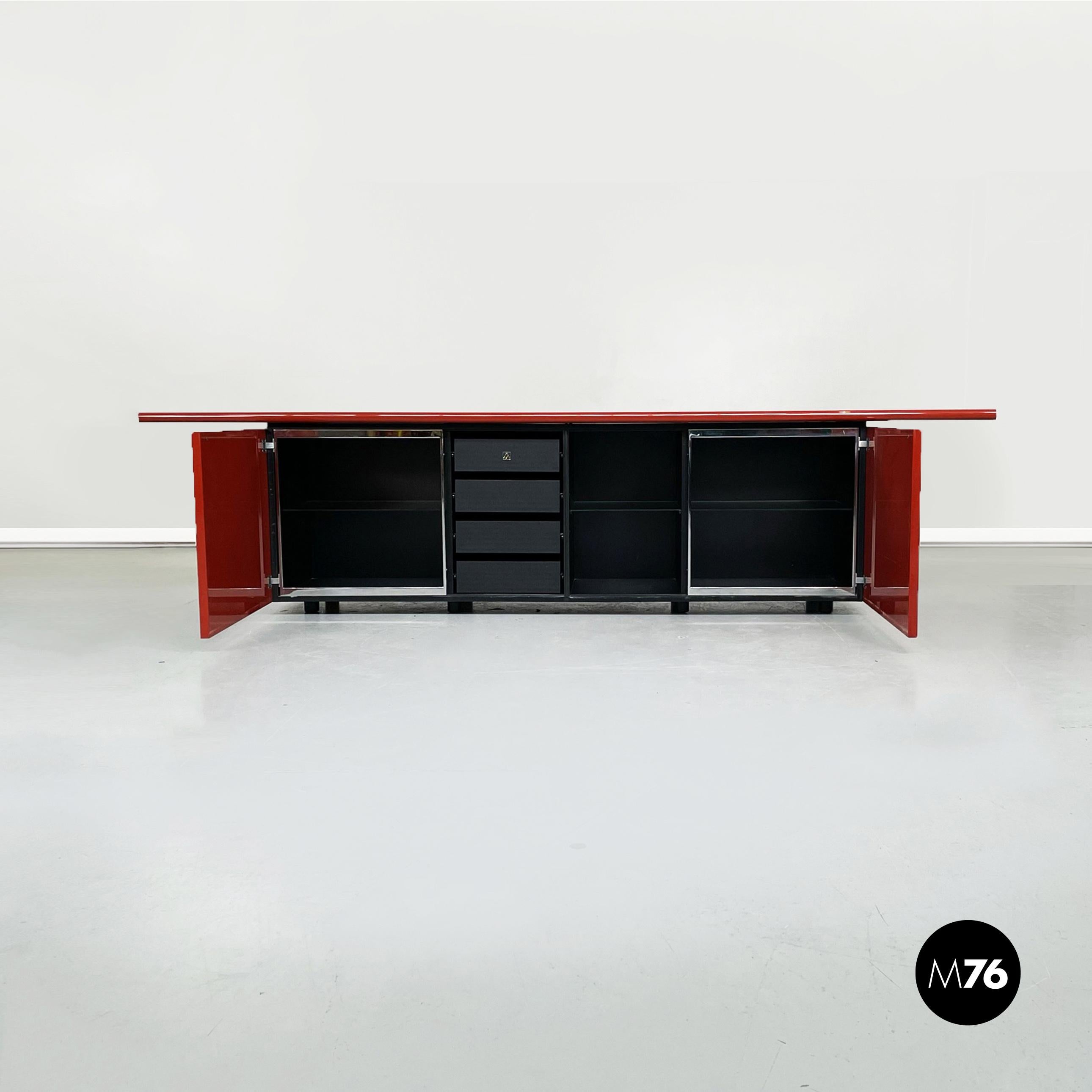 Mid-Century Modern Italian Mid-Century Sheraton Sideboard by Stoppino and Acerbis for Acerbis, 1980s