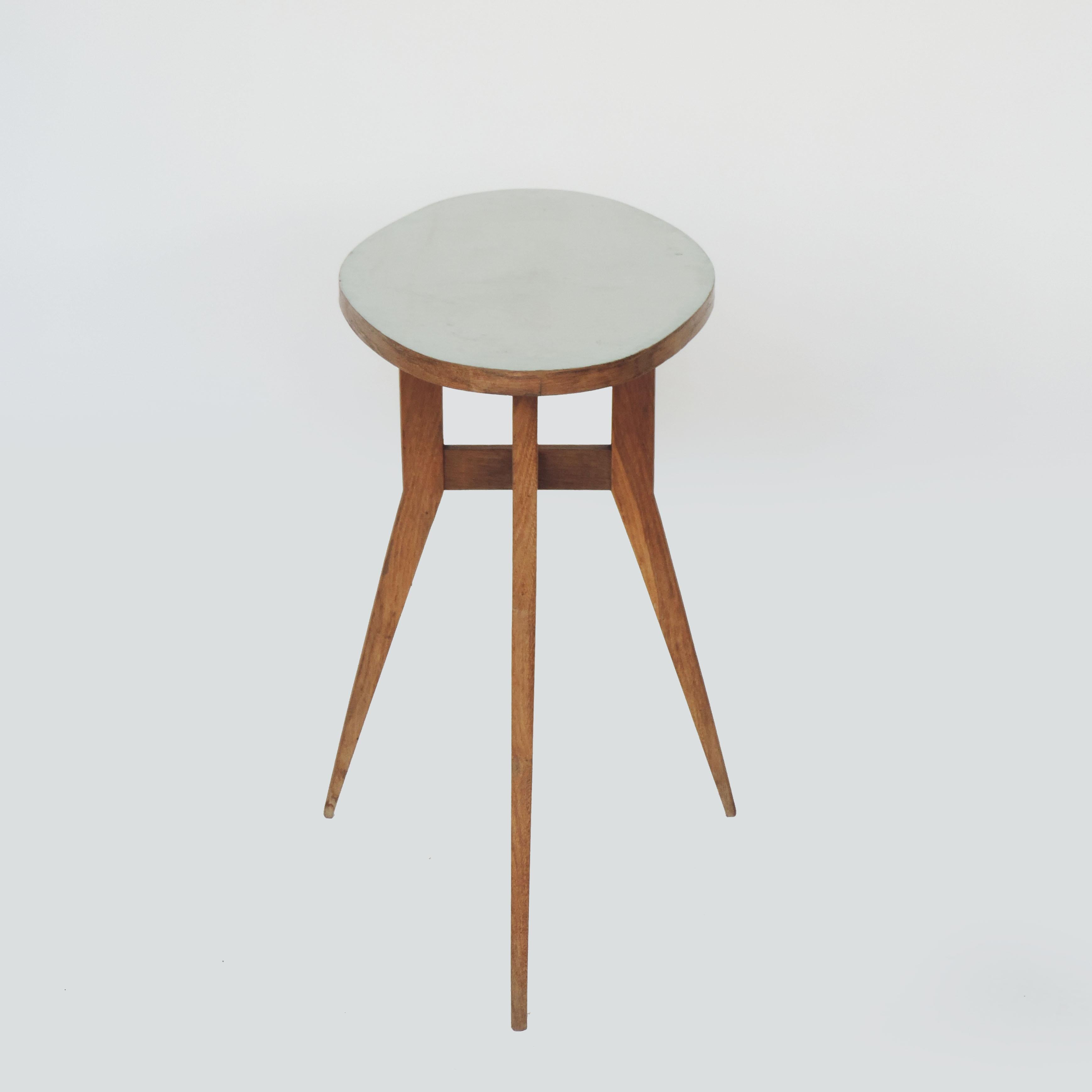 Formica Italian Midcentury Side Table Attributed to Gio Ponti