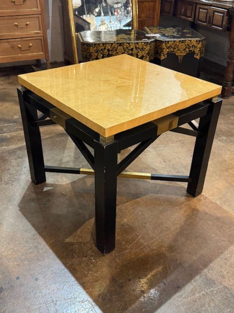 Rare Italian mid-century modern specimen side table. Italian mid-century modern specimen side table is a rare gem that showcase exquisite minimalist elegance. Circa 1960. 51.5w x 30h