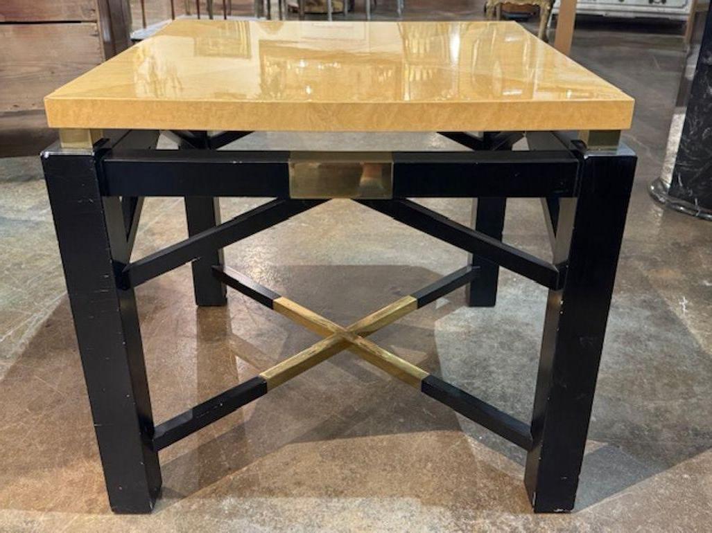 Maple Italian Mid-Century Side Table For Sale