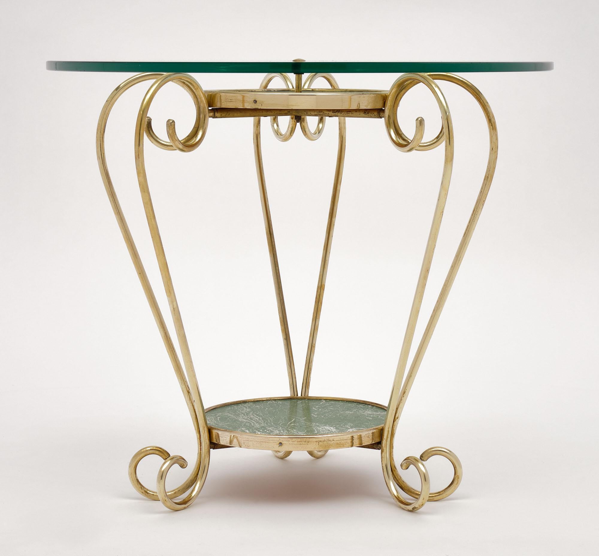 Brass Italian Mid-Century Side Table