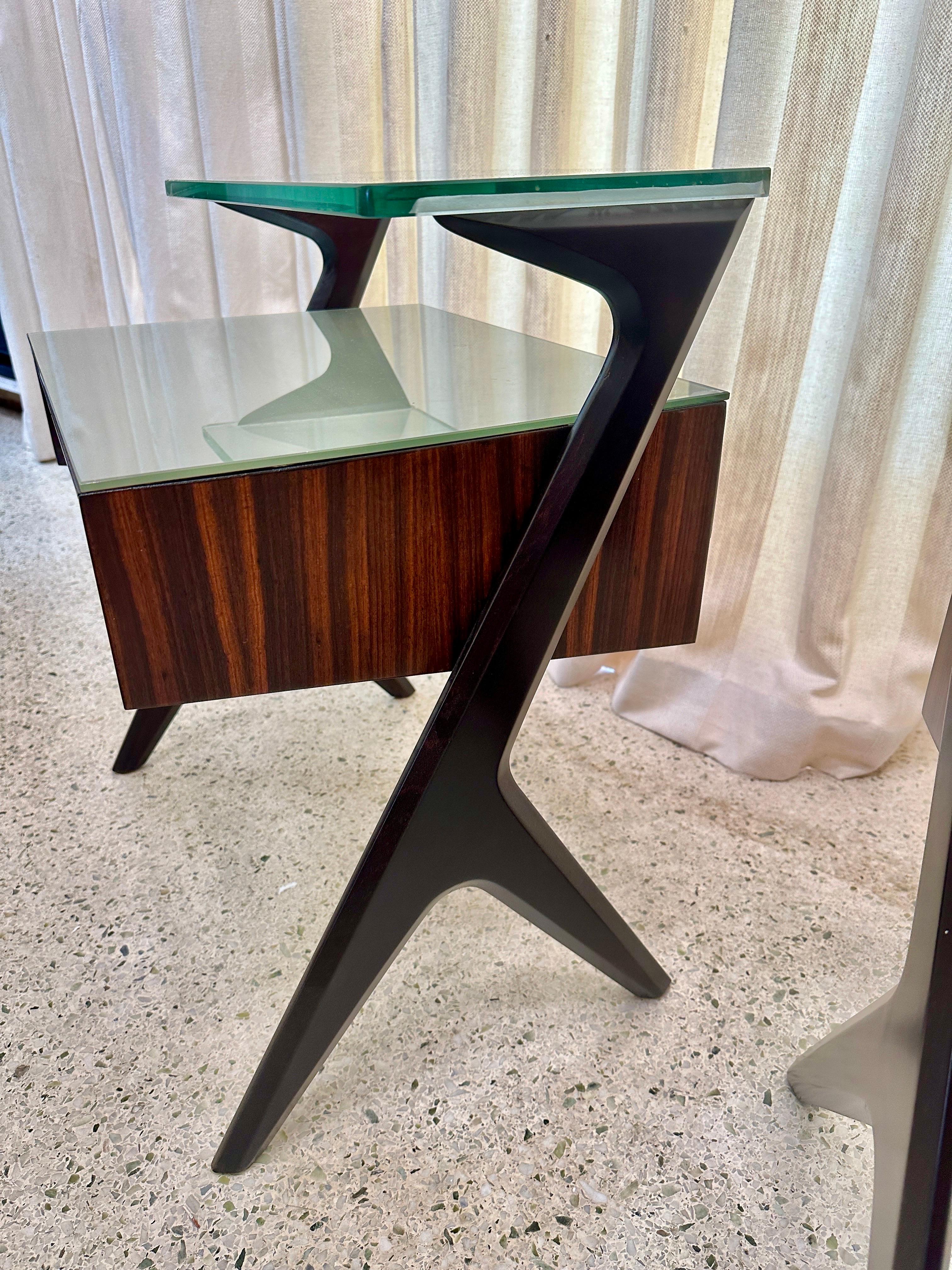 Italian Mid-Century Side-Tables/ Night Stands by Vittorio Dassi, 1950's For Sale 4