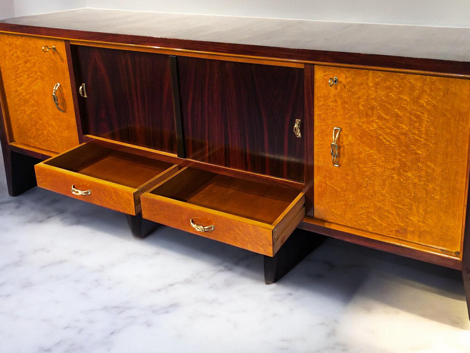 Italian Mid-Century  Sideboard Attributed to Guglielmo Ulrich, 1950s For Sale 1