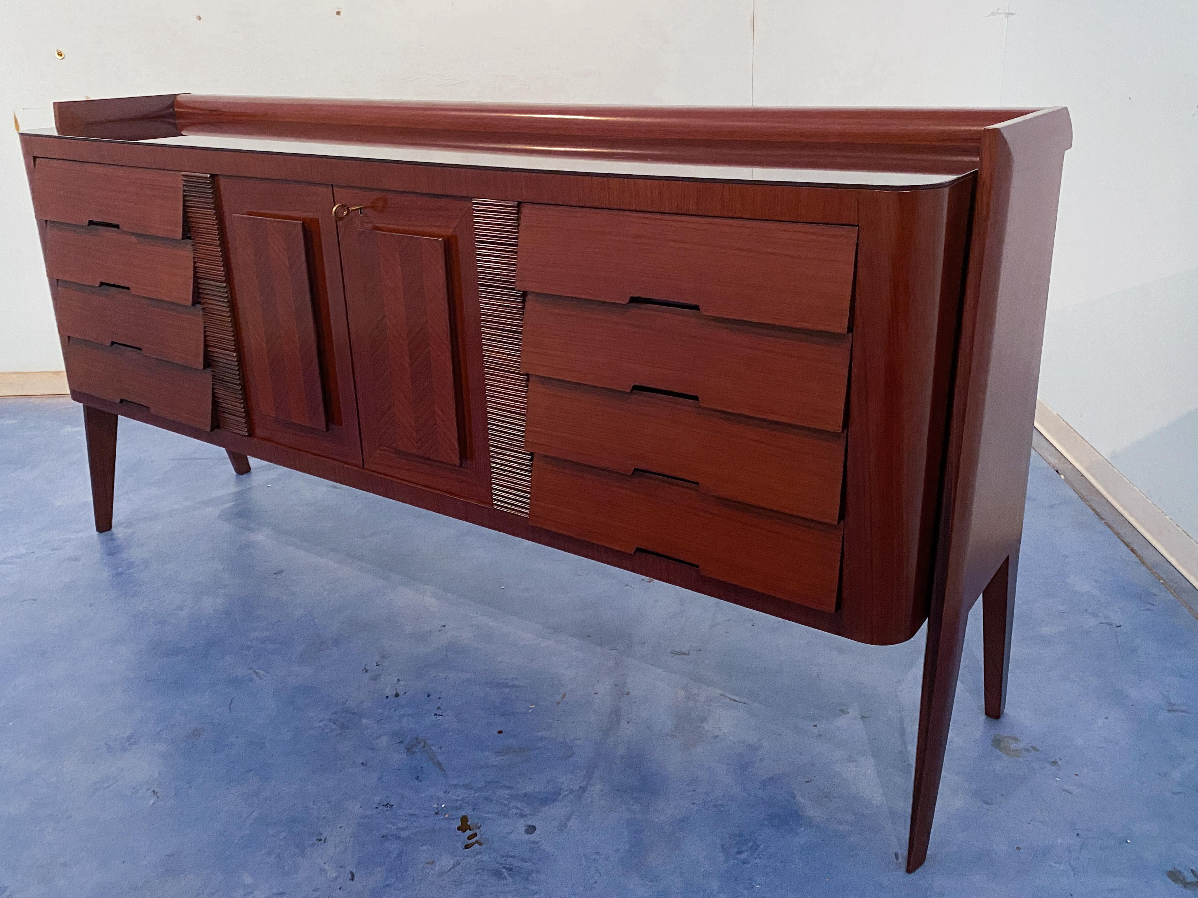 Mid-20th Century Italian Midcentury Sideboard Bar by Vittorio Dassi, 1950s For Sale