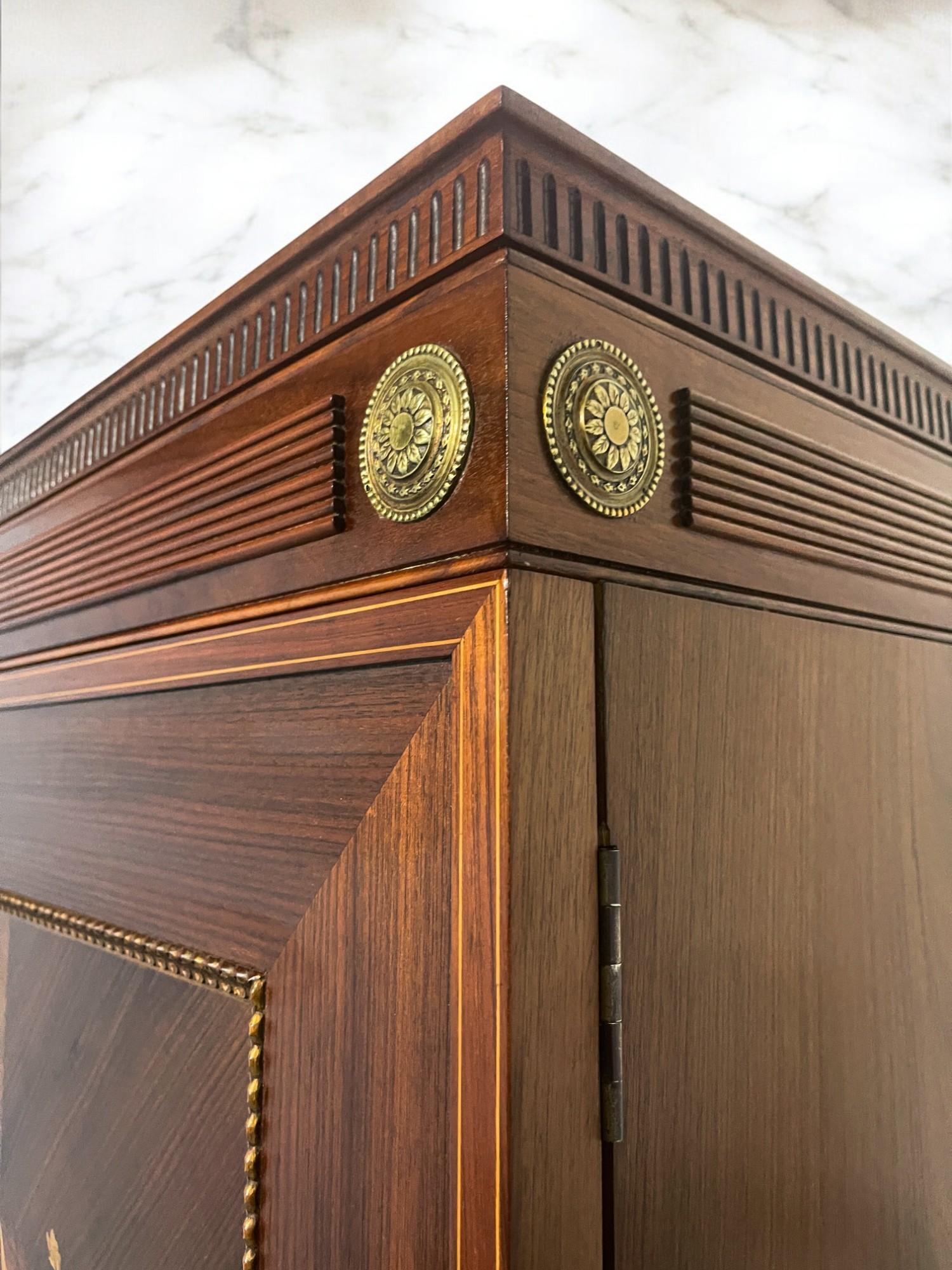 Buffet-bureau italien du milieu du siècle avec incrustations par Giuseppe Anzani, années 1950 en vente 8