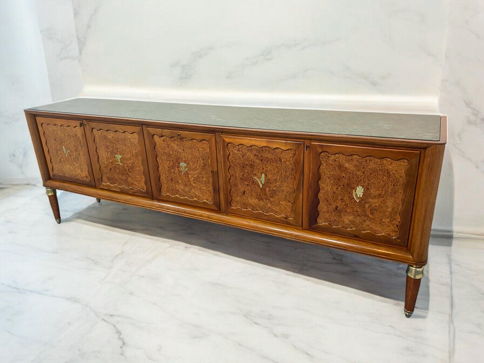 Buffet italien du milieu du siècle, designé par Paolo Buffa, années 1950 en vente 7