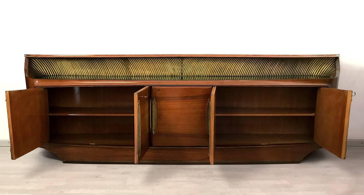 Mid-Century Modern Italian Mid-Century Sideboard in Rosewood by Vittorio Dassi, 1950s