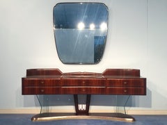 Italian Mid-Century Sideboard dresser with Mirror by Vittorio Dassi, 1950s