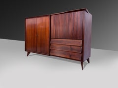 Italian Mid-Century Sideboard in Teakwood by Vittorio Dassi, 1950s