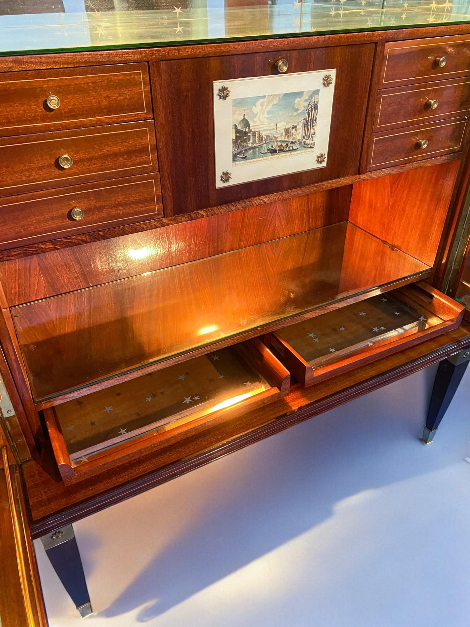 Aparador o mueble bar italiano de mediados de siglo de Paolo Buffa, años 50 en venta 4