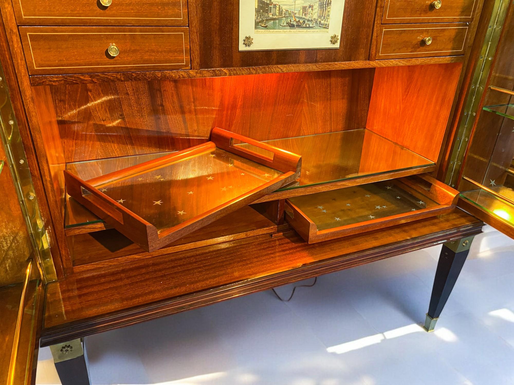 Aparador o mueble bar italiano de mediados de siglo de Paolo Buffa, años 50 en venta 5