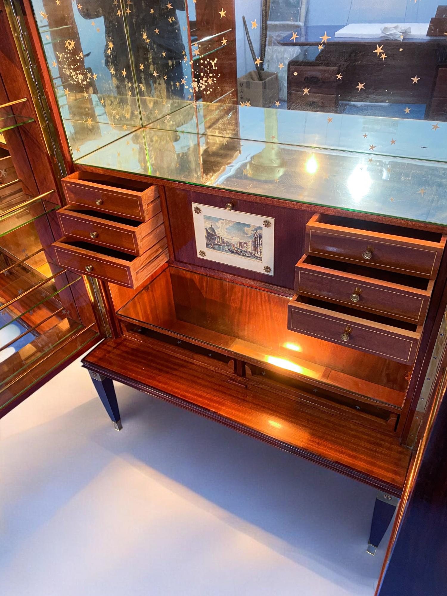 Aparador o mueble bar italiano de mediados de siglo de Paolo Buffa, años 50 en venta 6