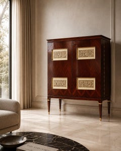 Credenza o mobile bar italiano di metà secolo di Paolo Buffa, anni '50