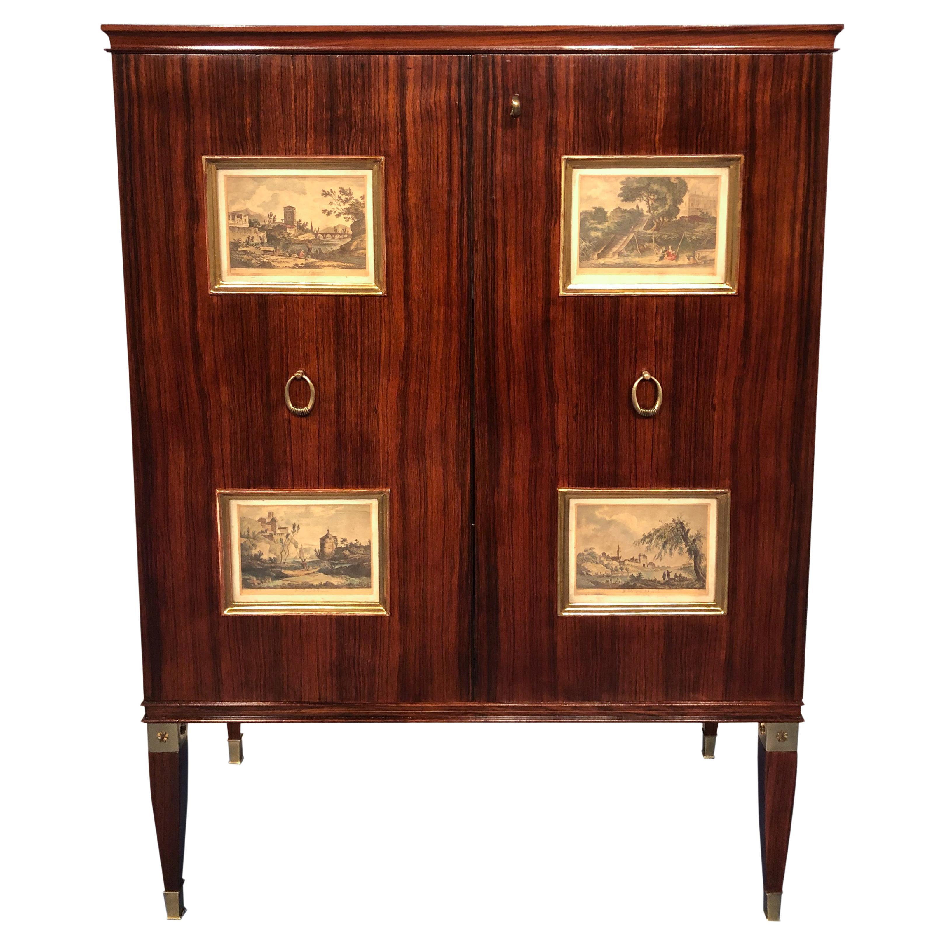 Italian Mid-Century Sideboard or Bar Cabinet by Paolo Buffa, 1950s