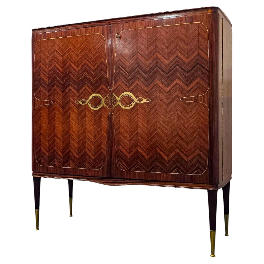 Italian Mid-Century Sideboard or Cabinet Bar attributed to Paolo Buffa, 1950s