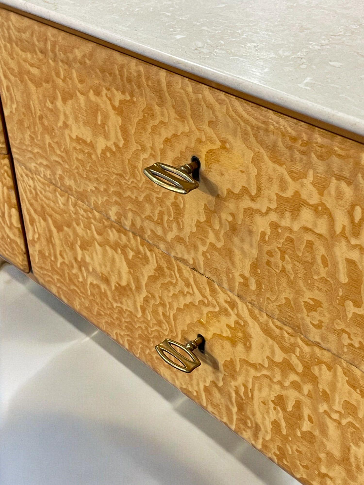 Credenza o cassettiera italiana di metà secolo in stile Giò Ponti, anni '50 in vendita 7