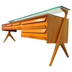 Italienische Anrichte oder Schminkkommode aus der Mitte des Jahrhunderts von Vittorio Dassi, 1950er Jahre