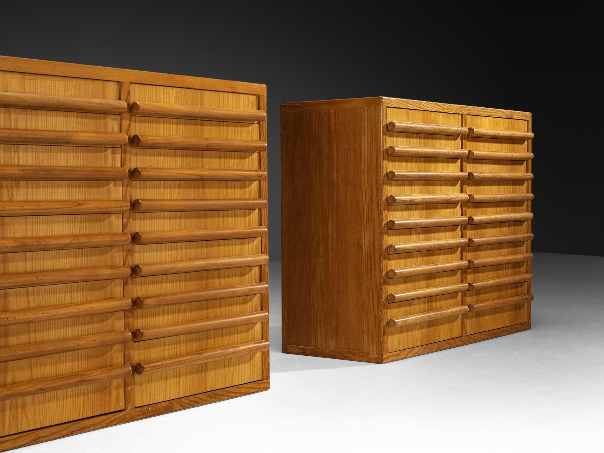 Mid-Century Modern Italian Mid-Century Sideboards in Ash For Sale