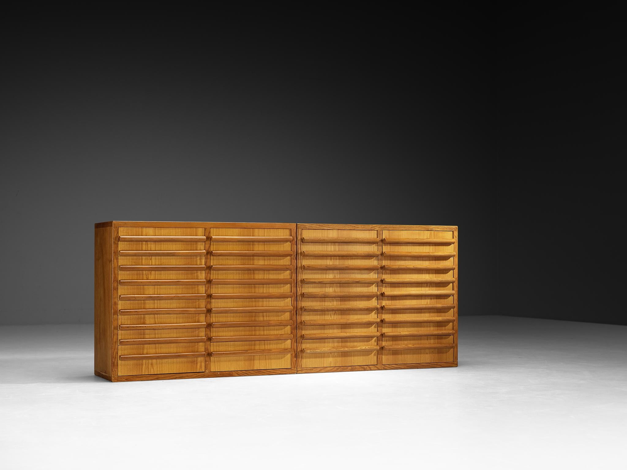 Italian Mid-Century Sideboards in Ash For Sale 3