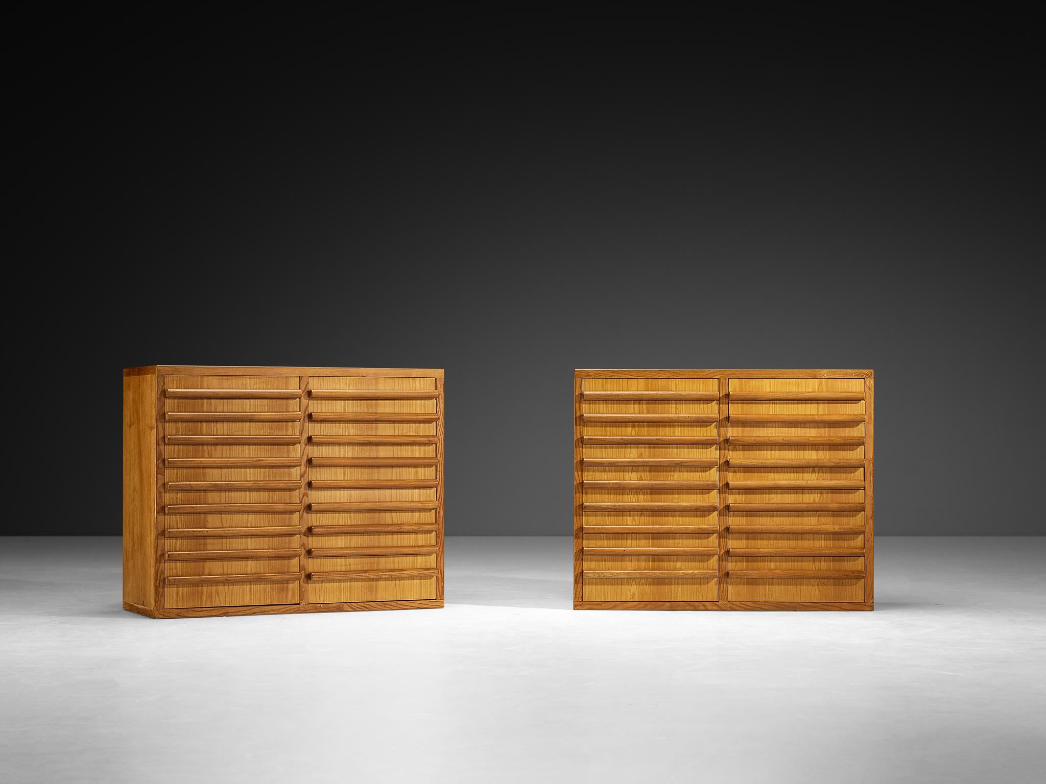 Italian Mid-Century Sideboards in Ash For Sale 4