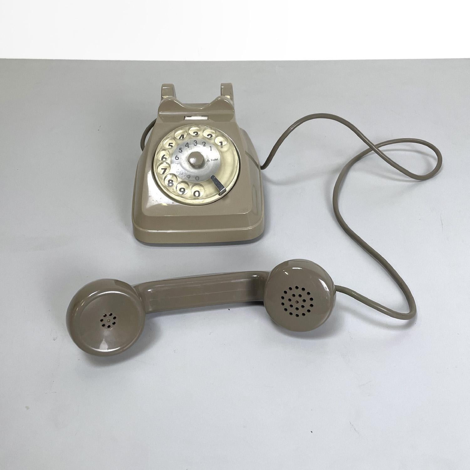 Mid-Century Modern Italian mid-century Siemens Sip telephone with handset holder music box, 1960s For Sale