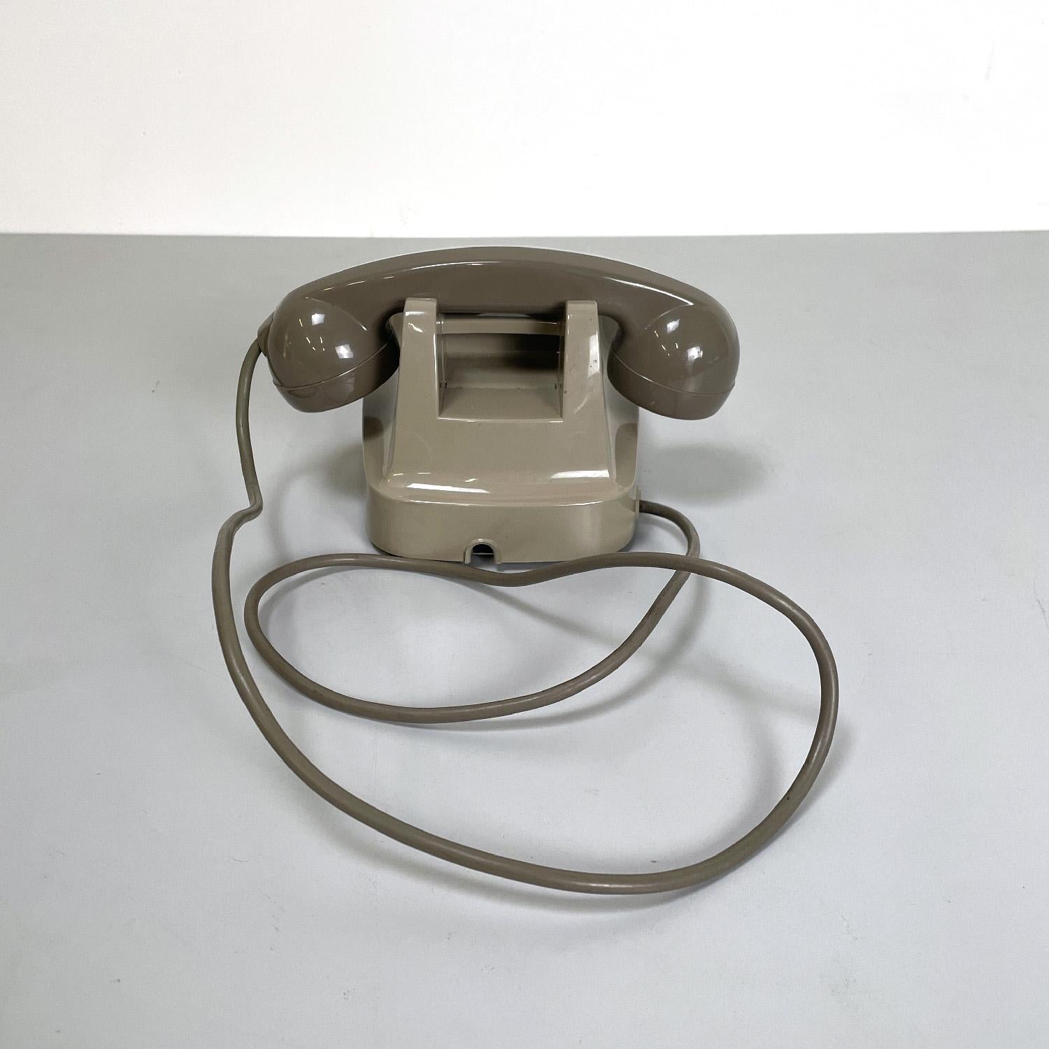 Italienisches Siemens Sip-Telefon aus der Mitte des Jahrhunderts mit Hörerhalterung Spieluhr, 1960er Jahre (Metall) im Angebot