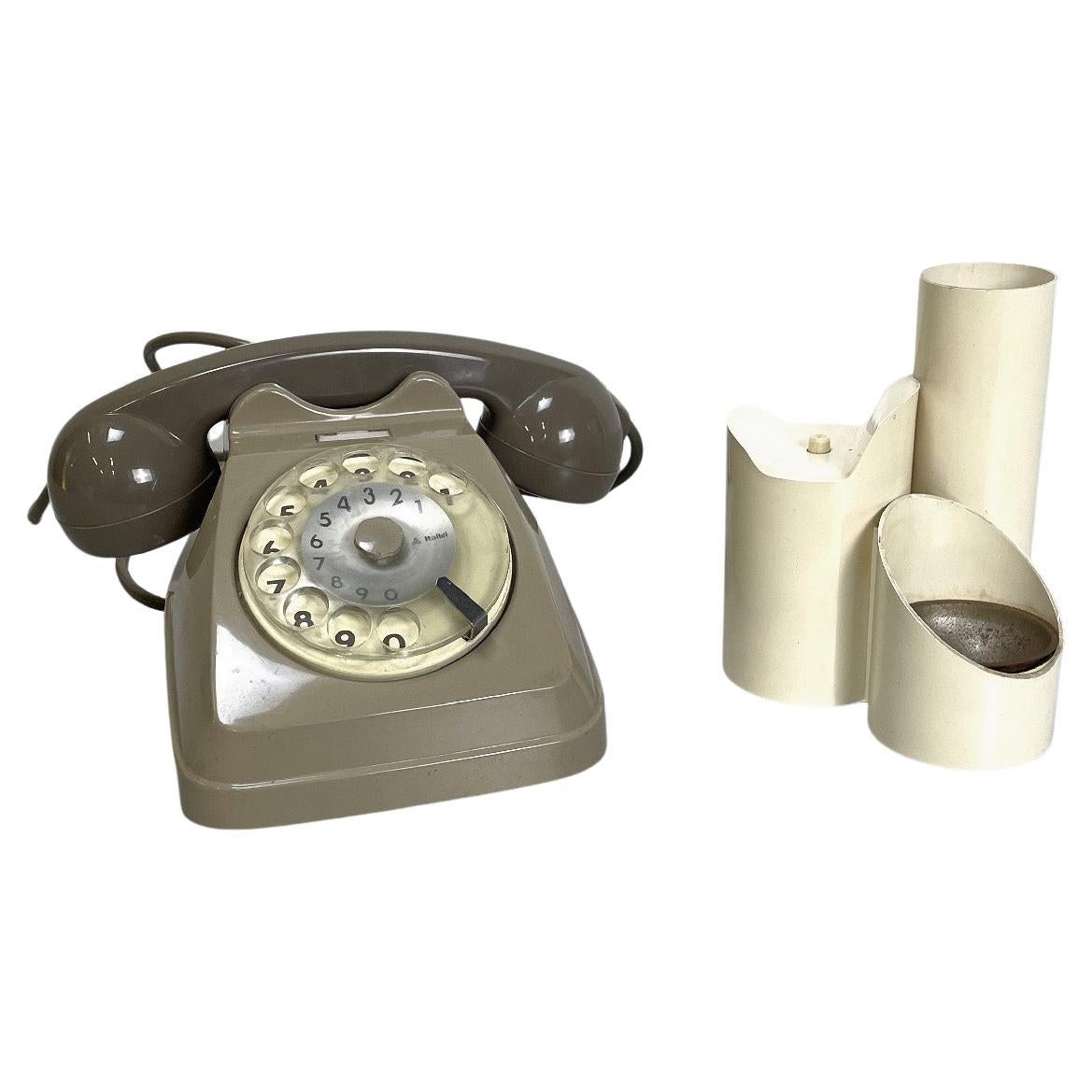 Italian mid-century Siemens Sip telephone with handset holder music box, 1960s For Sale