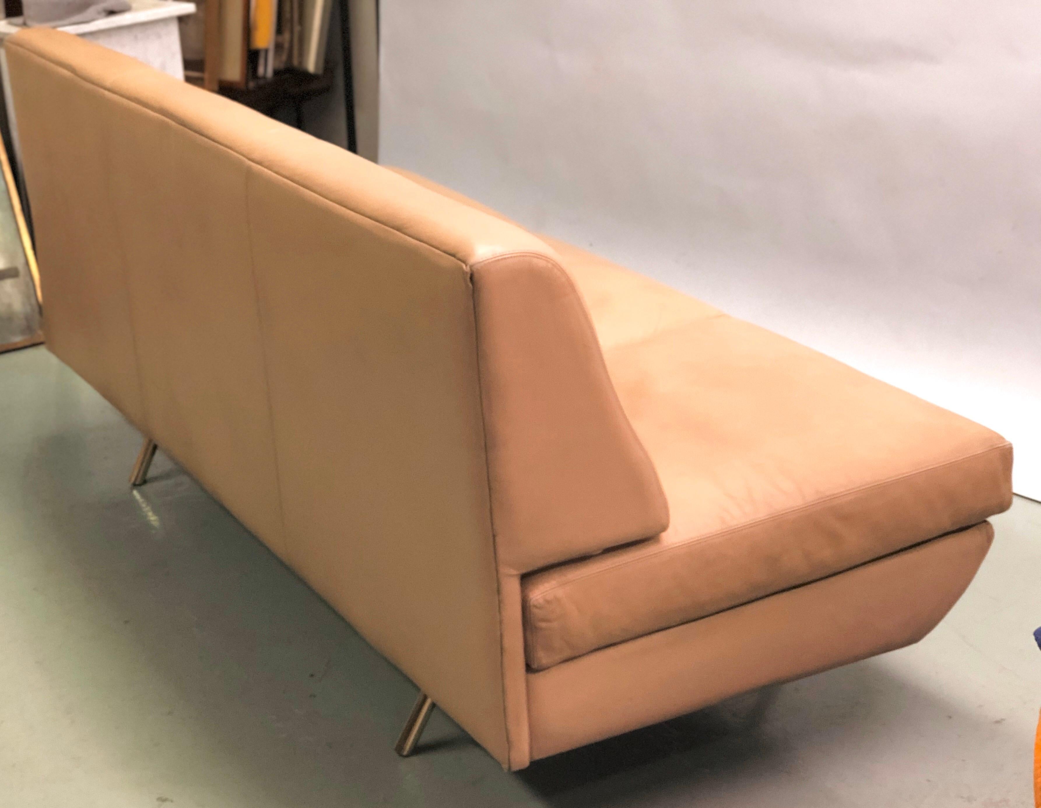  Italienisches Mid-Century-Sofa „Sleep-o-Matic“ aus Leder von Marco Zanuso für Arflex im Zustand „Gut“ im Angebot in New York, NY