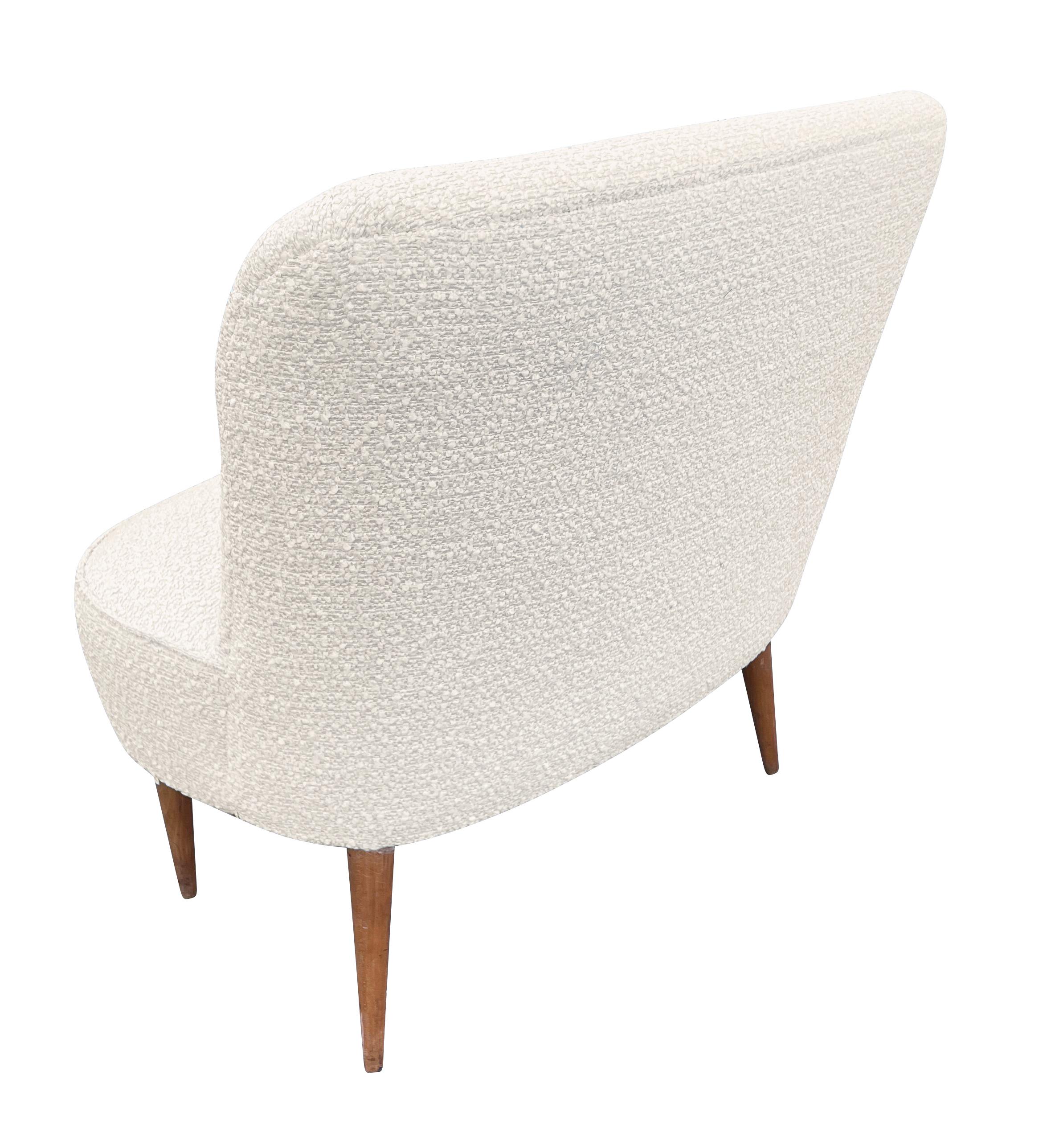 20ième siècle Chaise pantoufle italienne du milieu du siècle en vente