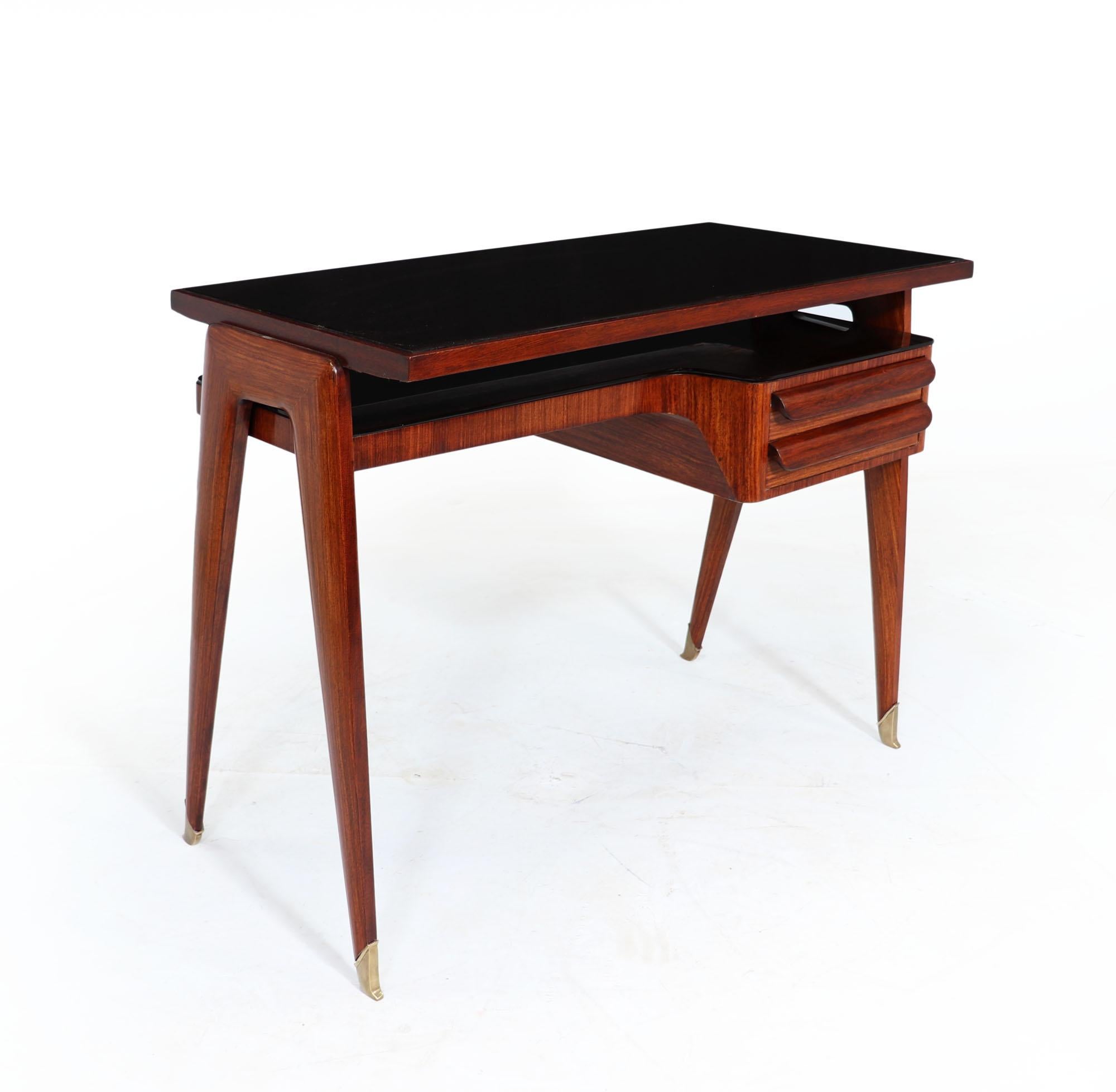 Italian Midcentury Small Desk by Vittorio Dassi C1950 8